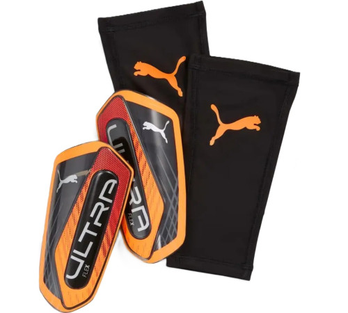 Щитки Puma ULTRA Flex Sleeve розмір S (зріст 115-135 см), чорно-оранжеві