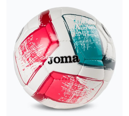 М'яч футбольний Joma DALI II розмір 4, біло-рожевий
