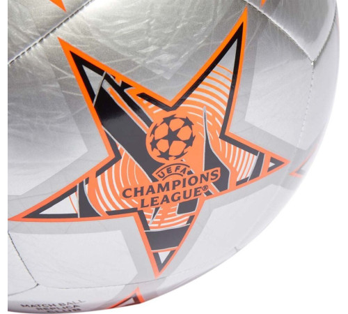 М'яч футбольний Adidas Finale Club IA0950 розмір 3, сіро-помаранчевий М'яч футбольний Adidas Finale Club IA0950 розмір 3, сіро-помаранчевий