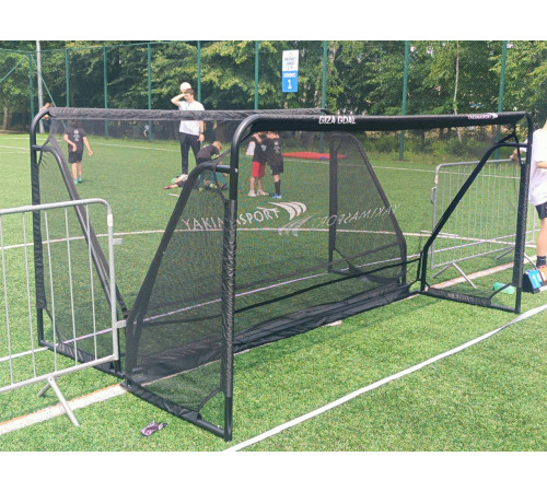 Ворота футбольні YakimaSport Giza Żak 300 х 155 см, чорні