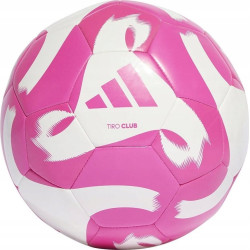 М'яч футбольний Adidas Tiro Club TRN HZ6913 розмір 5, біло-рожевий