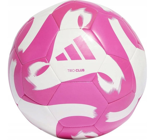 М'яч футбольний Adidas Tiro Club TRN HZ6913 розмір 5, біло-рожевий М'яч футбольний Adidas Tiro Club TRN HZ6913 розмір 5, біло-рожевий