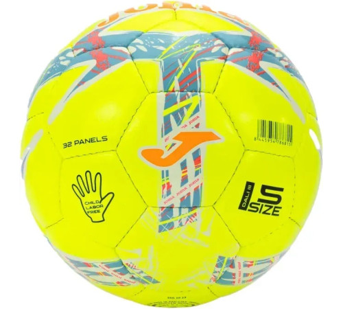 М'яч футбольний Joma DALI III розмір 5, зелено-оранжевий