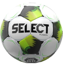 М'яч футбольний Select Fusion v26 розмір 5, біло-зелений