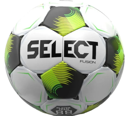 М'яч футбольний Select Fusion v26 розмір 5, біло-зелений