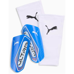 Щитки Puma ULTRA Light Sleeve розмір S (зріст 115-135 см), біло-голубі