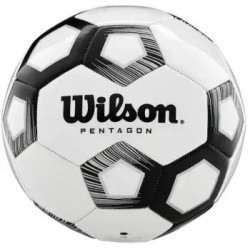 М'яч футбольний Wilson Pentagon розмір 4, біло-чорний