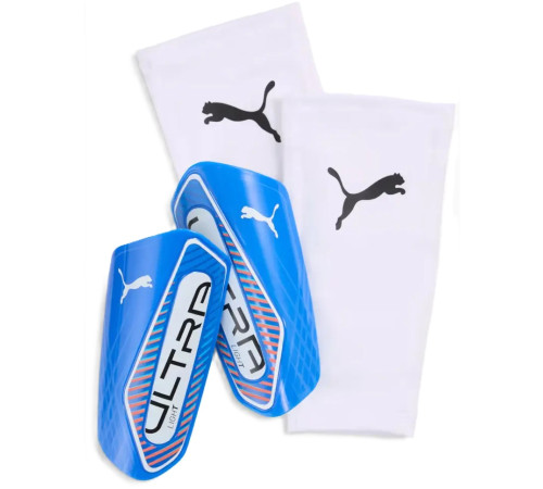 Щитки Puma ULTRA Light Sleeve розмір M (зріст 135-155 см), біло-голубі