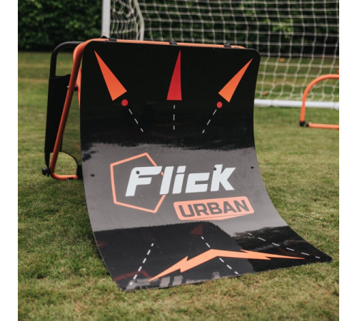 Тренажер футбольний 3 в 1 Flick Rebounder Urban Skills Trainer, чорно-помаранчевий