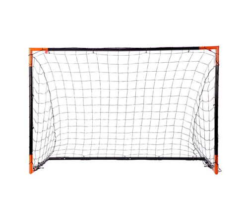 Ворота футбольні NILS BR8180 180 × 120 × 60 см, чорно-помаранчевий