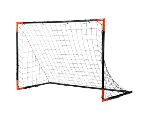 Ворота футбольні NILS BR8180 180 × 120 × 60 см, чорно-помаранчевий