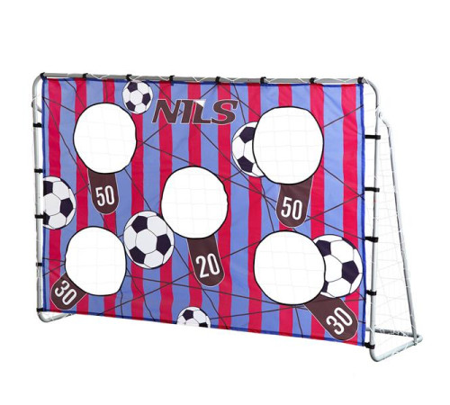Ворота футбольні NILS NT7788 215 х 150 х 76 см, сірі