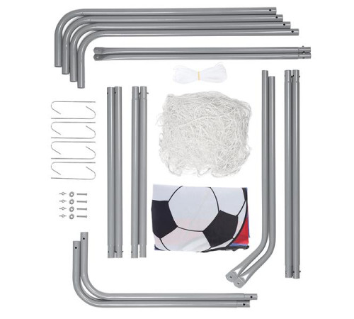 Ворота футбольні NILS NT7788 215 х 150 х 76 см, сірі