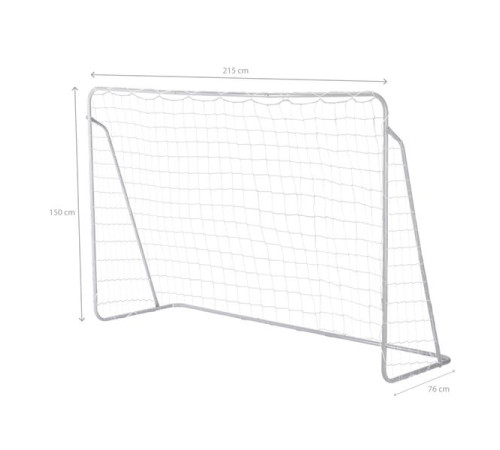 Ворота футбольні NILS NT7788 215 х 150 х 76 см, сірі