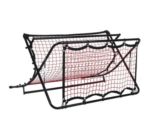Сітка тренувальна для футболу P2I SOCCER REBOUNDER з поясом тренувальним P2I Football Trainer , чорно-червоний