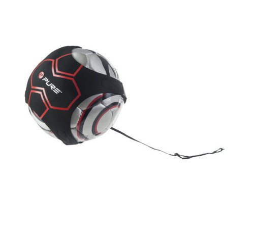 Сітка тренувальна для футболу P2I SOCCER REBOUNDER з поясом тренувальним P2I Football Trainer , чорно-червоний
