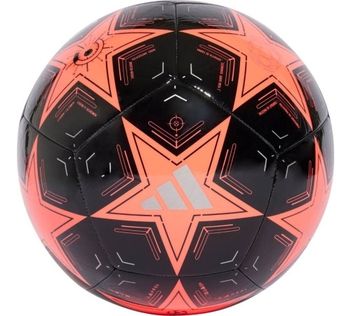 М'яч футбольний Adidas UCL Club IX4064 розмір 4, чорно-помаранчевий М'яч футбольний Adidas UCL Club IX4064 розмір 4, чорно-помаранчевий