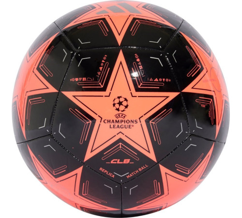 М'яч футбольний Adidas UCL Club IX4064 розмір 4, чорно-помаранчевий М'яч футбольний Adidas UCL Club IX4064 розмір 4, чорно-помаранчевий