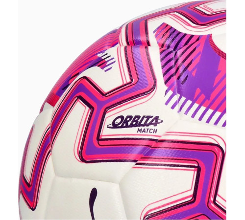 М'яч футбольний Puma Match PL Brilliance (FI Qty) розмір 5, біло-рожевий