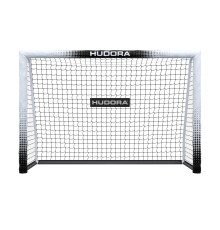 Ворота футбольні HUDORA Pro Tect 180 х 120 см, чорно-білі