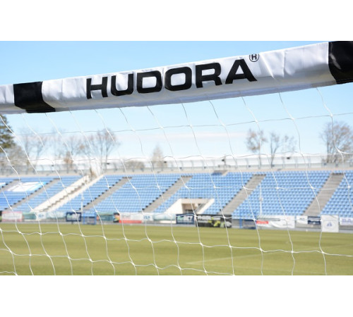 Ворота футбольні Hudora Stadion 3331-2 300 х 200 см, чорно-білі