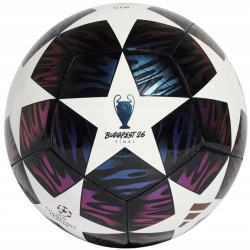 Футбольний м'яч Adidas UCL Club 25/26 Budapest, розмір 4, біло-чорний