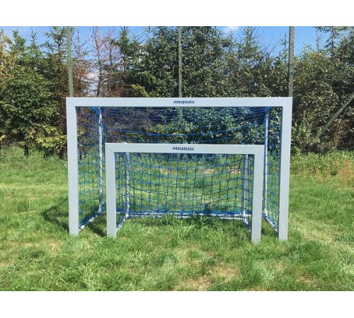 Ворота футбольні Interplastic 120 х 80 см, сірі