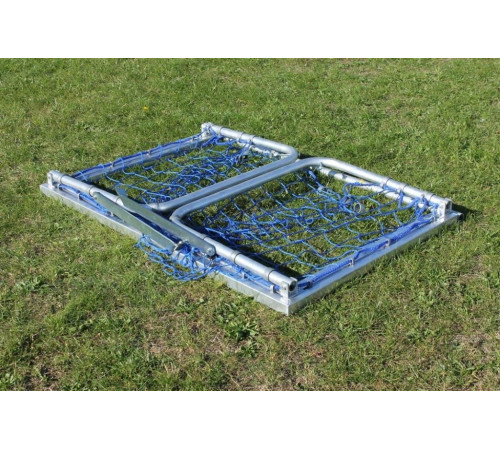 Ворота футбольні Interplastic 120 х 80 см, сірі