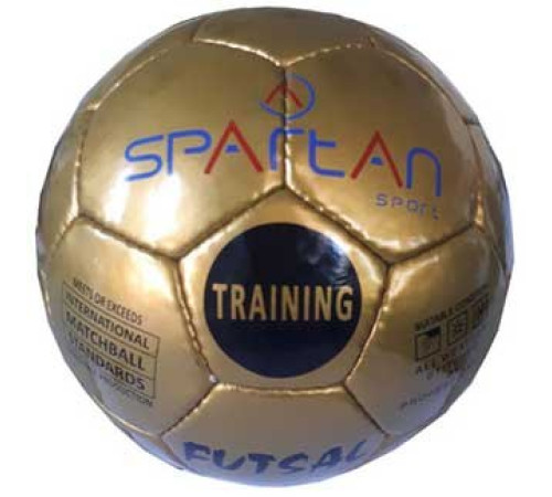 М'яч футбольний Spartan Futsal розмір 4, золотистий М'яч футбольний Spartan Futsal розмір 4, золотистий