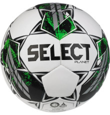 М'яч футбольний Select PLANET v23 розмір 5, біло-зелений