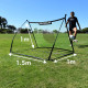 Ворота футбольні QUICKPLAY TEKKERS Football Ball Rebounder 150 x 100 см, чорні