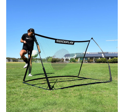 Ворота футбольні QUICKPLAY TEKKERS Football Ball Rebounder 150 x 100 см, чорні
