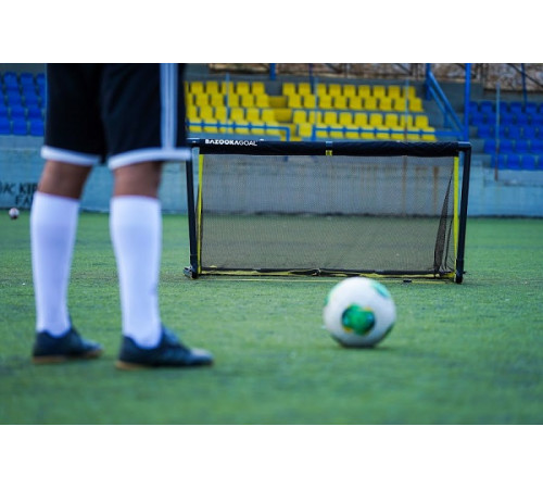 Ворота футбольні BAZOOKAGOAL 150 х 90 см, чорно-жовті
