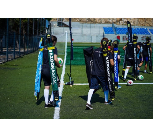 Ворота футбольні BAZOOKAGOAL 150 х 90 см, чорно-жовті