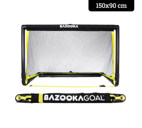 Ворота футбольні BAZOOKAGOAL 150 х 90 см, чорно-жовті