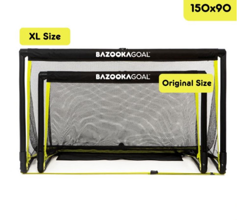 Ворота футбольні BAZOOKAGOAL 150 х 90 см, чорно-жовті