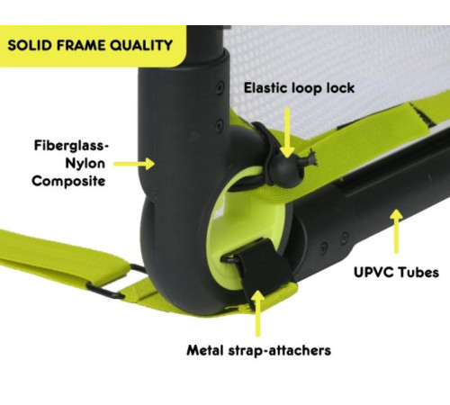 Ворота футбольні BAZOOKAGOAL 150 х 90 см, чорно-жовті