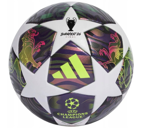 Футбольний м'яч Adidas UCL League 2026 Budapest, розмір 5 різнокольоровий