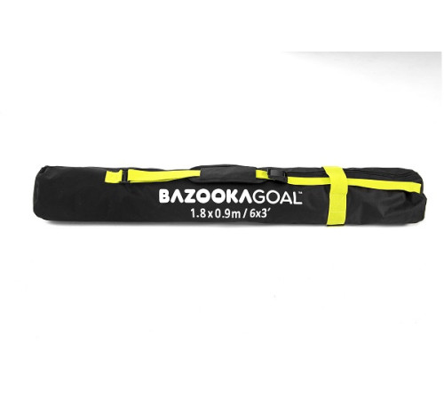Ворота футбольні BAZOOKAGOAL XL 180x90, чорно-жовті