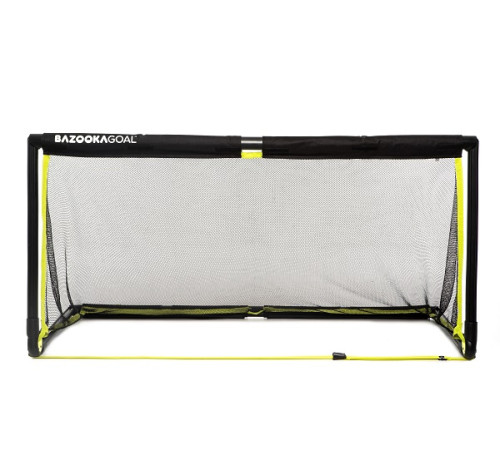 Ворота футбольні BAZOOKAGOAL XL 180x90, чорно-жовті