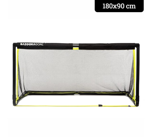 Ворота футбольні BAZOOKAGOAL XL 180x90, чорно-жовті