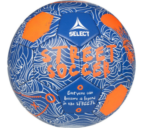 М'яч футбольний Select STREET SOCCER v24 розмір 5, оранжево-синій