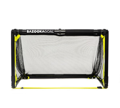 Ворота футбольні BazookaGoal 200 х 75 см, чорно-жовті