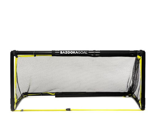 Ворота футбольні BazookaGoal 200 х 75 см, чорно-жовті