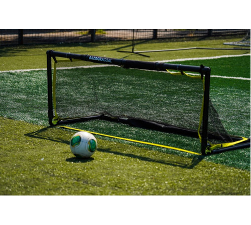 Ворота футбольні BazookaGoal 200 х 75 см, чорно-жовті