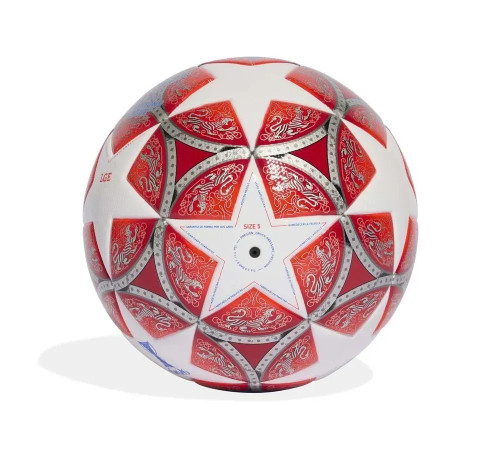 Футбольний м'яч Adidas Womens UCL League 25/26 Oslo, розмір 4 біло-червоний