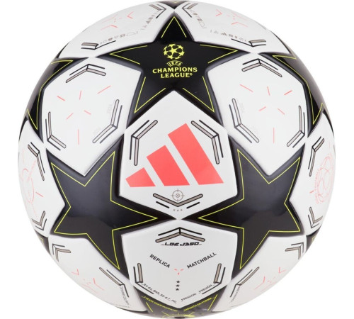 М'яч футбольний Adidas UCL League J290 IX4058 розмір 4, біло-чорний М'яч футбольний Adidas UCL League J290 IX4058 розмір 4, біло-чорний