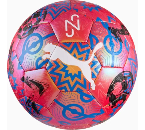 М'яч футбольний Puma NEYMAR JR Graphic ball розмір 5, рожево-синій