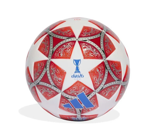 Футбольний м'яч Adidas Womens UCL League 25/26 Oslo, розмір 5, біло-червоний