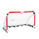 Ворота футбольні YakimaSport Academy 155 x 95 см, червоно-білі